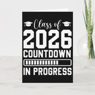 Cl Of 2026 Countdown In Progress Senior Graduate  Card