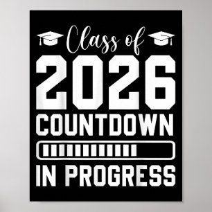 Cl Of 2026 Countdown In Progress Senior Graduate  Poster