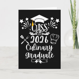 Cl Of 2026 Culinary Graduate Food Cuisine Chef Gra Card