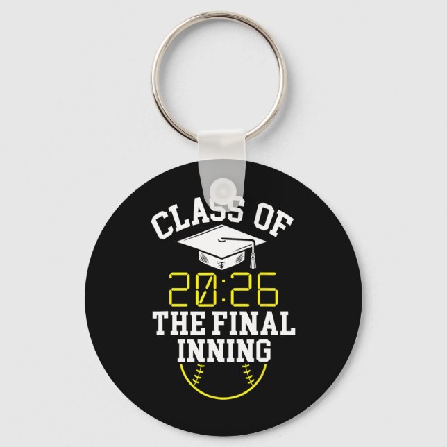 Cl Of 2026 Final Inning Softll Senior 2026  Key Ring (Front)