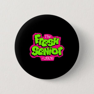 Cl Of 2026 Fresh Senior 90s Tv Style Retro Graduat 6 Cm Round Badge