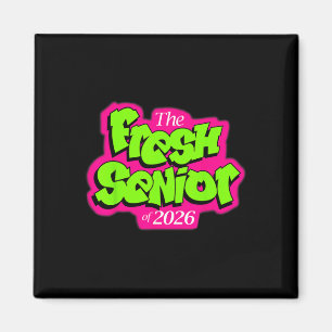 Cl Of 2026 Fresh Senior 90s Tv Style Retro Graduat Magnet