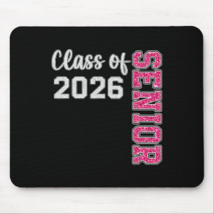 Cl Of 2026 Graduate Pink Tee For Senior Girls Mouse Mat