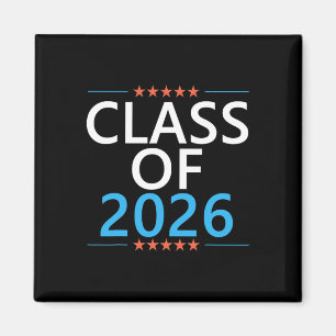 Cl Of 2026 Graduation Graduate Patriotic 26 Grad C Magnet