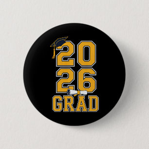 Cl Of 2026 Graduation Senior Grad Design Premium T 6 Cm Round Badge