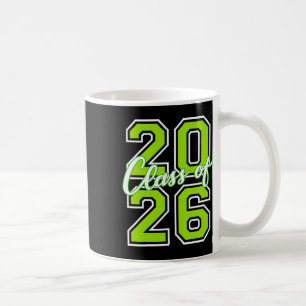 Cl Of 2026 Graduation Varsity Lime Green White Let Coffee Mug