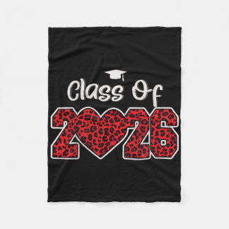 Cl Of 2026 Heart Grow With Me Senior 2026 Graduati Fleece Blanket