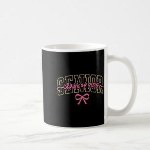 Cl Of 2026 Pink Coquette Bow Cap Senior 2026 Gradu Coffee Mug