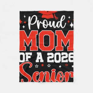 Cl Of 2026 Proud Mum Of A Cl Of 2026 Senior Mum 20 Fleece Blanket