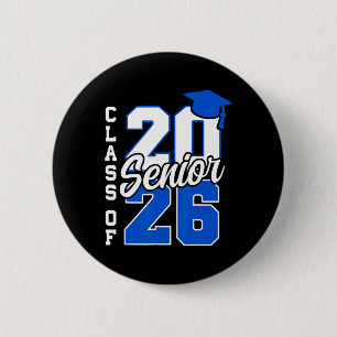 Cl Of 2026 Senior 2026 Back To School 2025 Graduat 6 Cm Round Badge