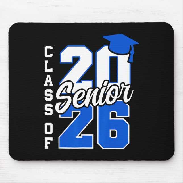 Cl Of 2026 Senior 2026 Back To School 2025 Graduat Mouse Mat (Front)