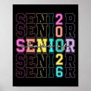 Cl Of 2026 Senior 2026 Back To School 2026 Graduat Poster
