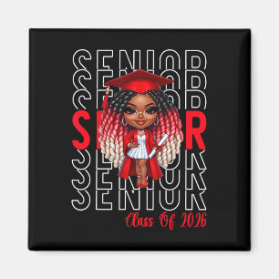 Cl Of 2026 Senior 2026 Black Women Girls Graduatio Magnet