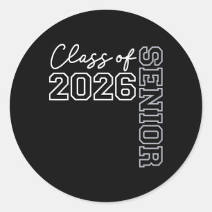 Cl Of 2026 Senior 2026 Funny Seniors Graduation 20 Classic Round Sticker