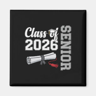 Cl Of 2026 Senior 26 Graduation Cap Diploma Gradua Magnet