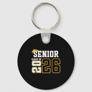 Cl Of 2026 Senior 26 High School Graduation Black Key Ring