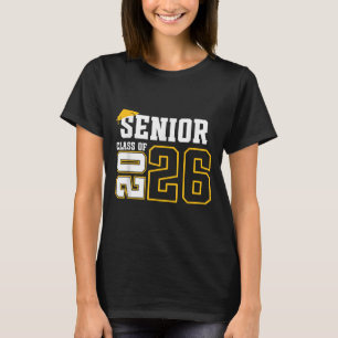 Cl Of 2026 Senior 26 High School Graduation Black T-Shirt