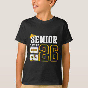 Cl Of 2026 Senior 26 High School Graduation Black  T-Shirt