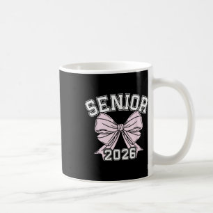 Cl Of 2026 Senior Coquette Bow Aesthetic Coffee Mug