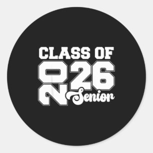 Cl Of 2026 Senior Graduation Day School Events, Se Classic Round Sticker