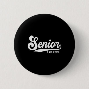 Cl Of 2026 Senior Graduation From High School Coll 6 Cm Round Badge
