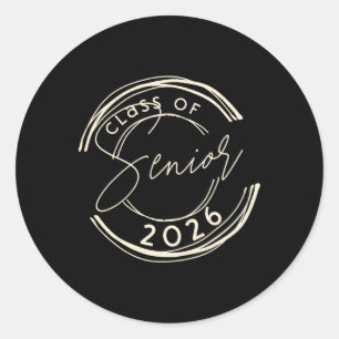 Cl Of 2026 Senior Graduation, Senior Cl Of 2026 Gr Classic Round Sticker