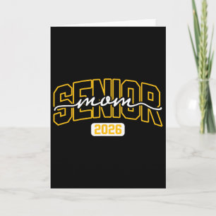 Cl Of 2026 Senior Mum High School Graduation Black Card