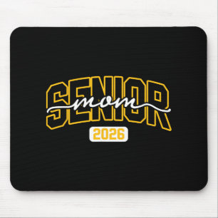 Cl Of 2026 Senior Mum High School Graduation Black Mouse Mat