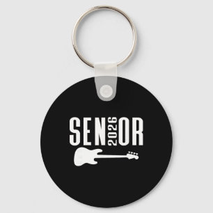 Cl Of 2026 Senior Music Themed B Guitar Player Gra Key Ring
