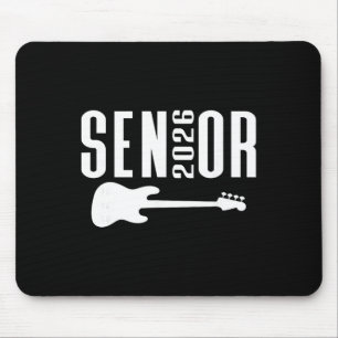 Cl Of 2026 Senior Music Themed B Guitar Player Gra Mouse Mat