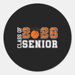 Cl Of 2026 Senior Sketll Player Sketll Senior Classic Round Sticker