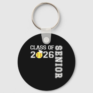 Cl Of 2026 Senior Softll Player Graduation Key Ring