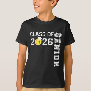 Cl Of 2026 Senior Softll Player Graduation T-Shirt