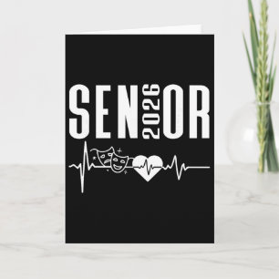 Cl Of 2026 Senior Theatre Themed Drama Heartbeat G Card