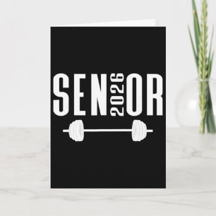 Cl Of 2026 Senior Weightlifting Team Gym Barbell W Card