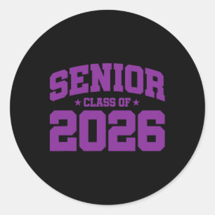 Cl Of 2026 - Senior Year School Graduation - Senio Classic Round Sticker