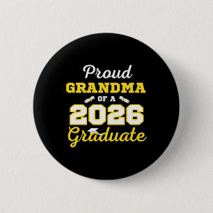Cl Of 2026 Shirt Proud Grandma Of A 2026 Graduate 6 Cm Round Badge