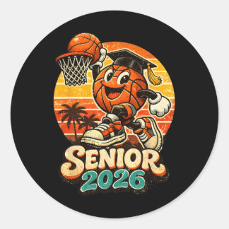 Cl Of 2026 Sketll Senior Graduation 2026  Classic Round Sticker
