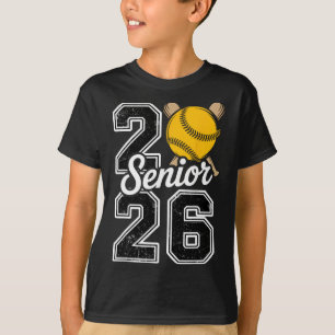 Cl Of 2026 Softll Senior 2026 Last Day Of School 2 T-Shirt