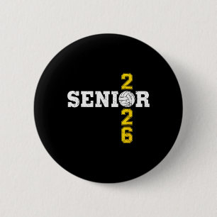 Cl Of 2026 Volleyll Graduation Cl Of 2026 Senior _ 6 Cm Round Badge
