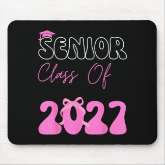 Cl Of 2027 Senior 2027 Coquette Pink Bow Mouse Mat