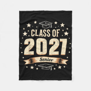 Cl Of 2027 Senior Graduation 2027 Back To School B Fleece Blanket