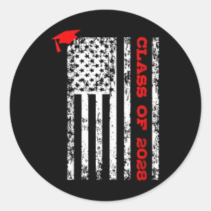 Cl Of 2028 Classic Round Sticker
