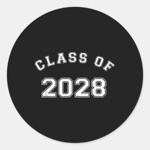 Cl Of 2028 Classic Round Sticker