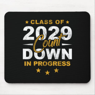 Cl Of 2029 Count Down Graduating Fun First Day 8th Mouse Mat