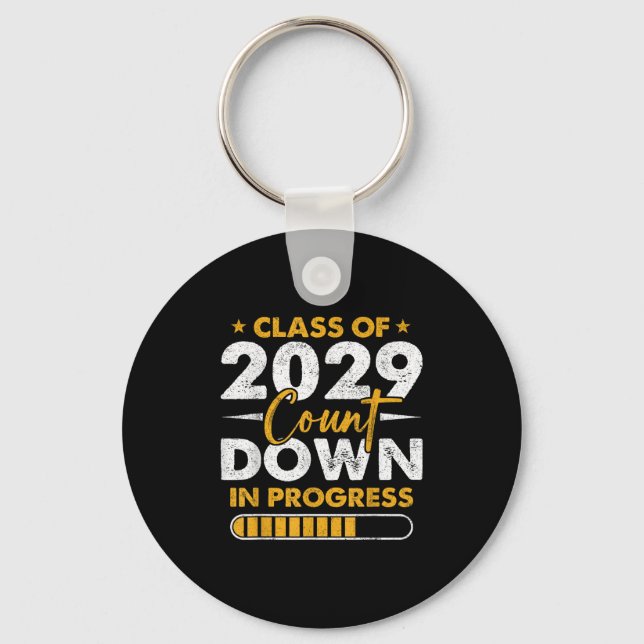 Cl Of 2029 Count Down In Progress Graduation 8th G Key Ring (Front)