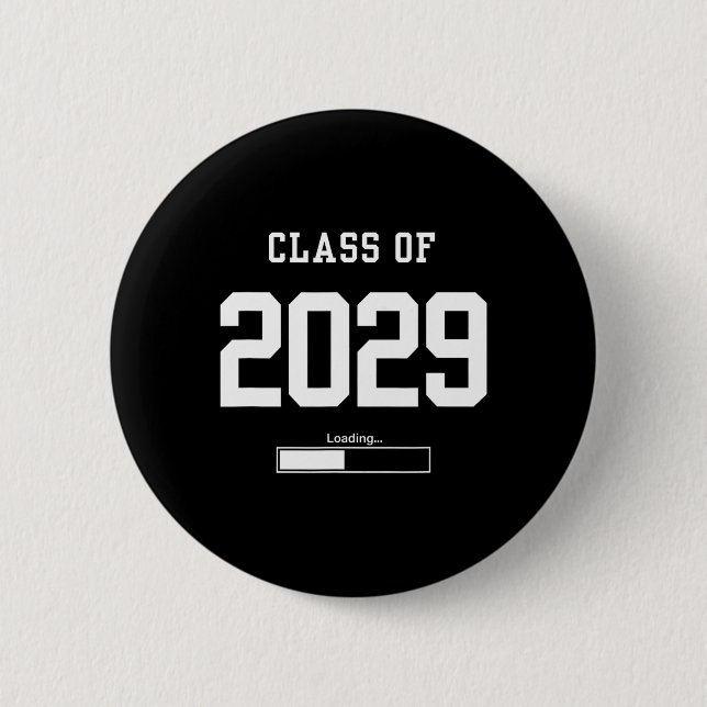 Cl Of 2029 Freshman Future Senior High School Coll 6 Cm Round Badge (Front)
