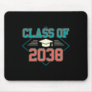 Cl Of 2038 First Day Of School Pre K Grow To Gradu Mouse Mat