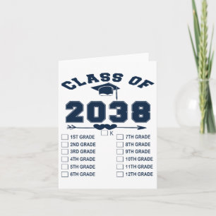 Cl Of 2038 Grow With Me Funny Kindergarten Back To Card