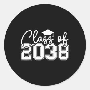 Cl Of 2038 Grow With Me Funny Kindergarten Back To Classic Round Sticker